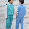 Boys' 3-Piece Dress Set with Bow Tie – Turquoise Blue & Cream | Nine2Five