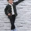 Kids Forest Green Corduroy Jacket – Stylish & Soft Outerwear