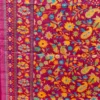 Rani Pink Multicolor Floral & Paisley Print Khadi Silk Dupatta