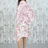 White Floral Kaftan Dress with Tassel Tie-Up – Nine2Five
