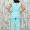 Sky Blue 2-Piece Embroidered Kids Set in Delta and Net Fabric