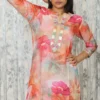 Floral Digital Print Kurti with Maroon Rayon Pants – Kaudi Detailing