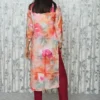 Floral Digital Print Kurti with Maroon Rayon Pants – Kaudi Detailing