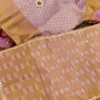 Lavender Banarasi Blend Chanderi 3 Pc Kids Set – Top, Skirt & Dupatta with Lining