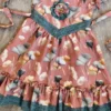 Blush Pink Floral Cotton Frock with Lace Detail – Nine2Five Kids