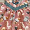 Blush Pink Floral Cotton Frock with Lace Detail – Nine2Five Kids
