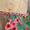 Cream Cotton Top with Green Floral Velvet Bottom – Nine2Five Kids