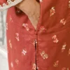 Nine2Five Rust Ethnic Co-ord Set with Lace Detail