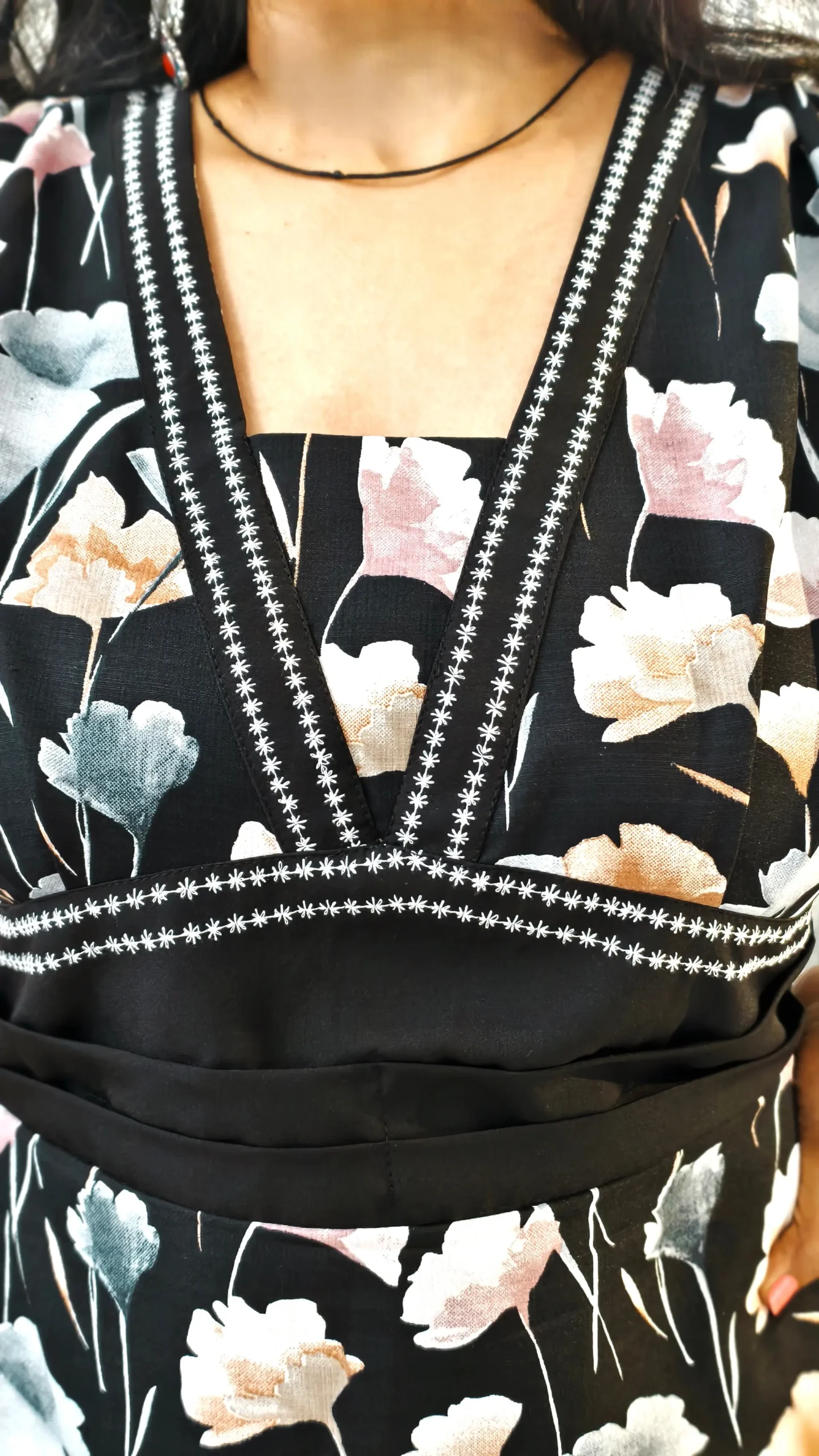 Floral Bloom Embroidered Midi Dress