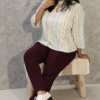 Nine2Five Geometric Print Cotton Top