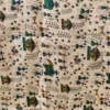 Traditional Kalamkari Art Silk Dupatta – Blue & Mustard Festive Motifs