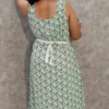 Green Floral Polymoss Midi Dress – Nine2Five Plus