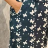 Denim Midi Dress with Wing Collar
