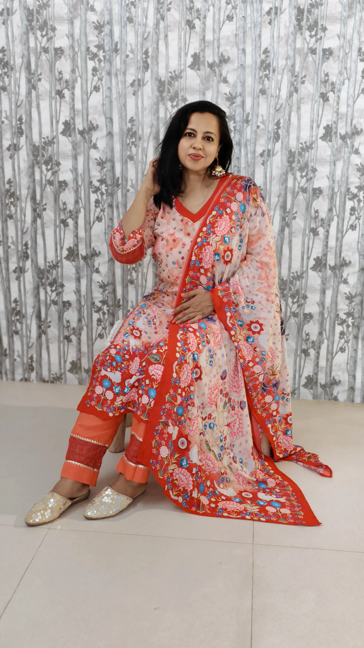 Floral Symphony - Muslin 3-Piece Set