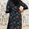 Navy Blue Paisley - Lakhnavi Linen 2-Piece Set