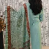 Mint Elegance Poly Cotton Coord Set with Brasso Dupatta