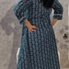 Indigo Handblock Printed Premium Cotton Midi