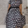 Katha Cotton Printed Midi Dress