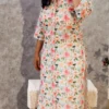 Peach Blossom Hakoba Poly Cotton Kurti-Pant Set