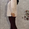 Brown Striped Shirt in Poly Cotton