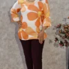 Bold Bloom Digital Print Top