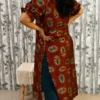 Maroon Rayon Kurti with Puff Sleeves & Ethnic Motifs – Elegant Everyday Wear