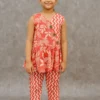 Pink Pure Cotton 2-Piece Tunic & Elastic Pants Set for Girl Child – Nine2Five