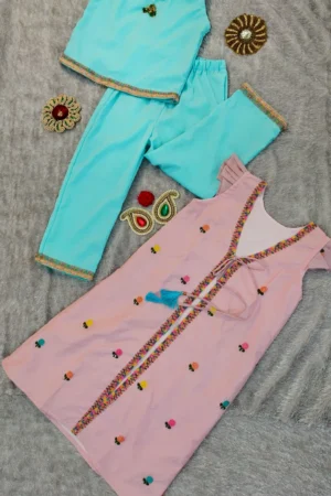 Kids Dress – Embroidered Jacket