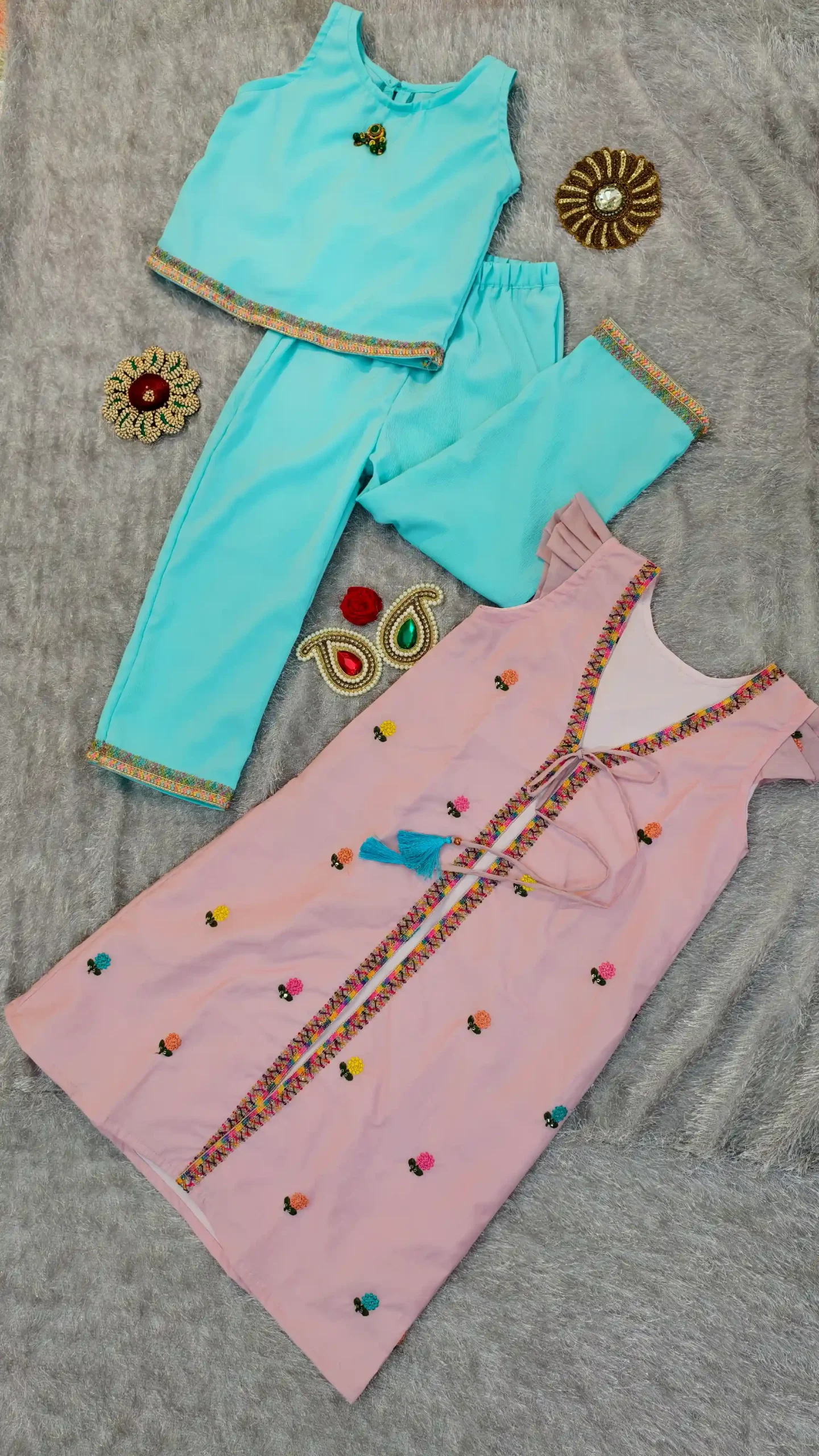 Kids Dress – Embroidered Jacket