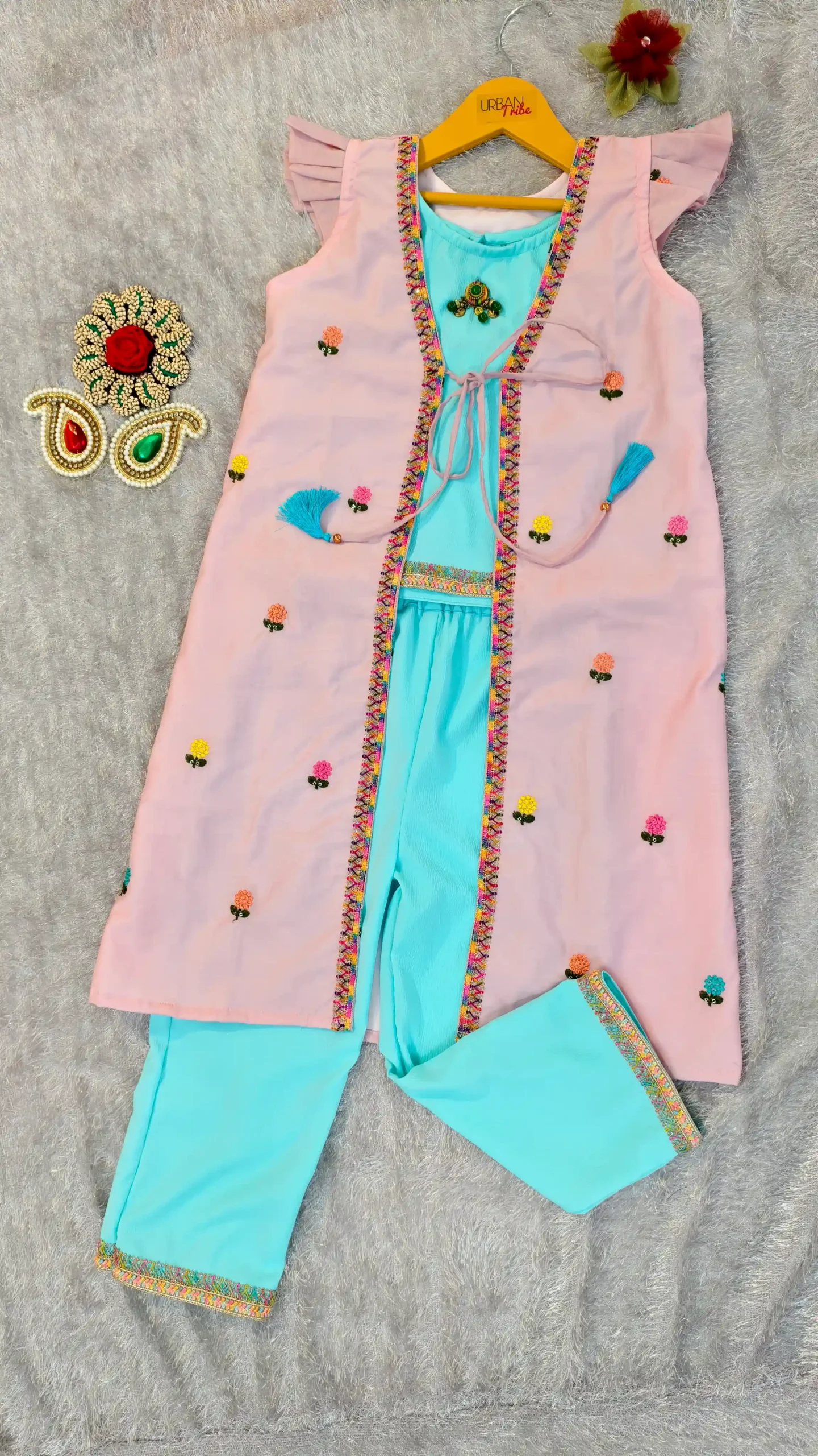Kids Dress – Embroidered Jacket