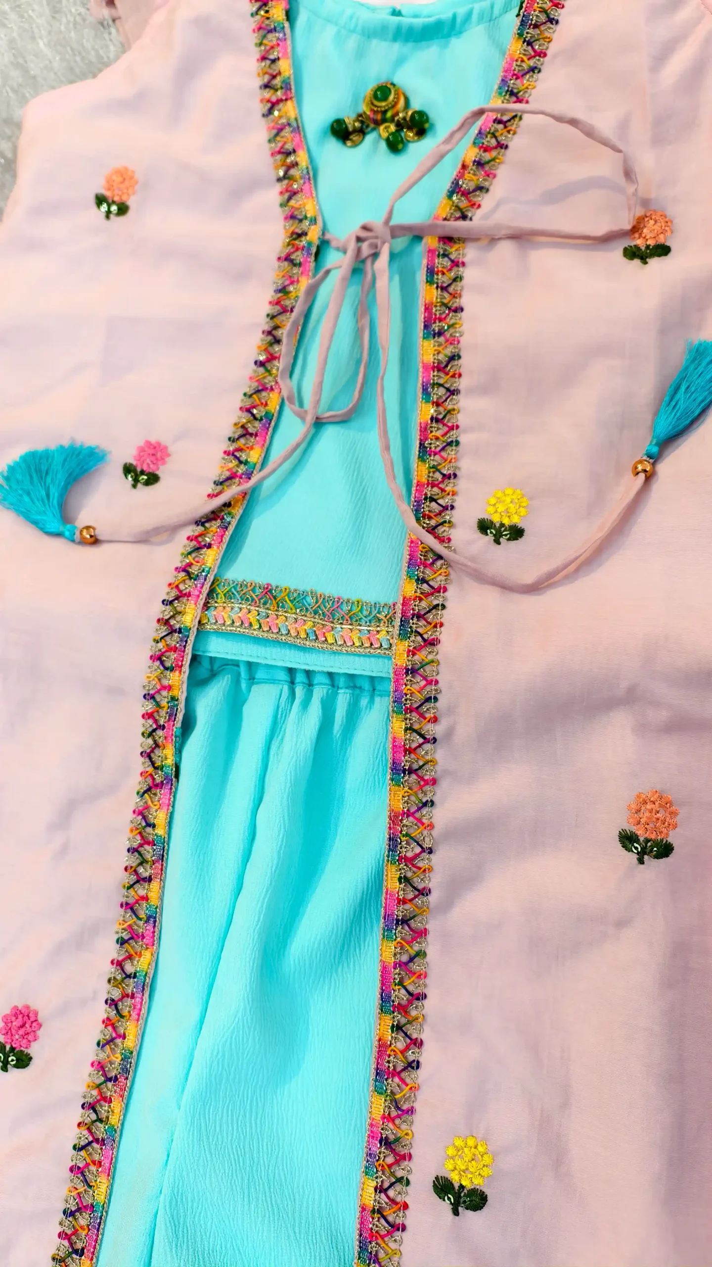 Kids Dress – Embroidered Jacket