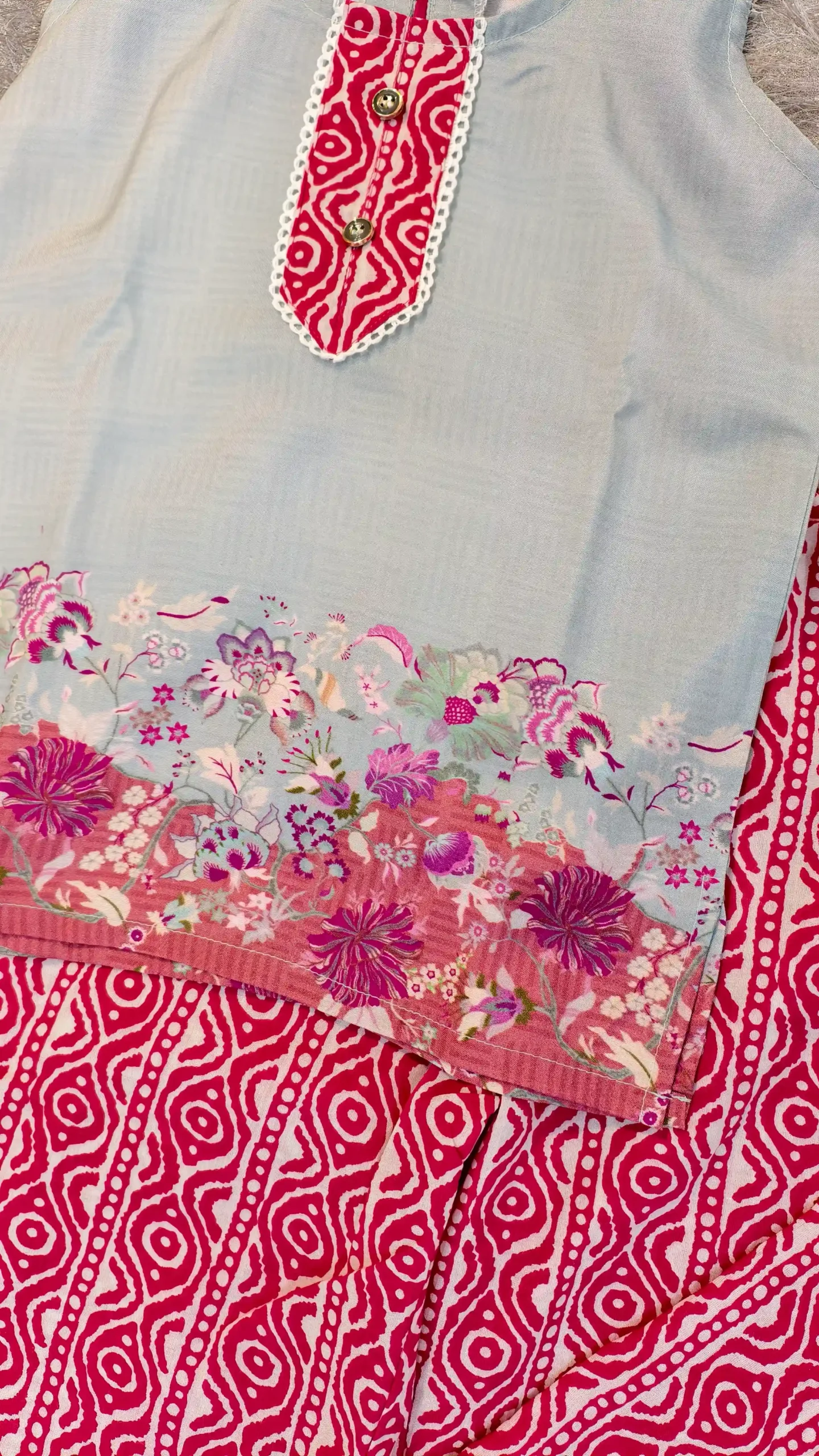 Kids Cotton Kurti & Pant Set