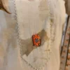 Beige Floral Cotton Kurta Set with Decorative Button Neckline & Dupatta – Nine2Five