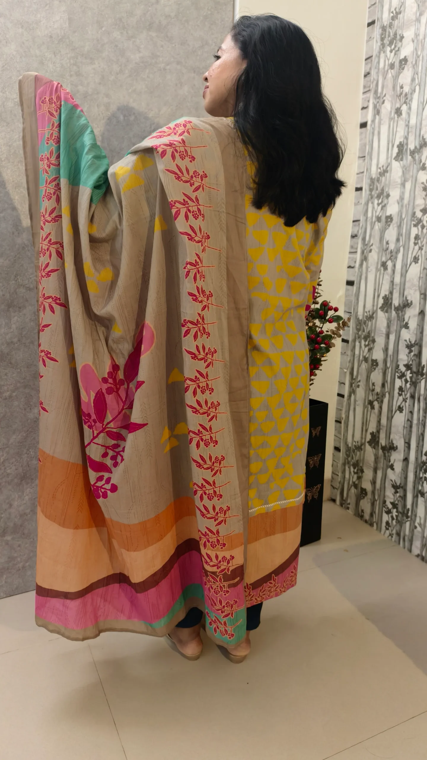 Embroidered Muslin 3-Piece Set