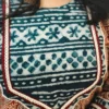 Ajrakh Appliqué Kurta in Pure Cotton – Maroon & Indigo