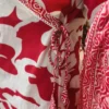 Pink & White Mulmul Handblock Print 3-Piece Set – Angarkha Style