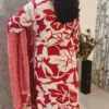 Pink & White Mulmul Handblock Print 3-Piece Set – Angarkha Style