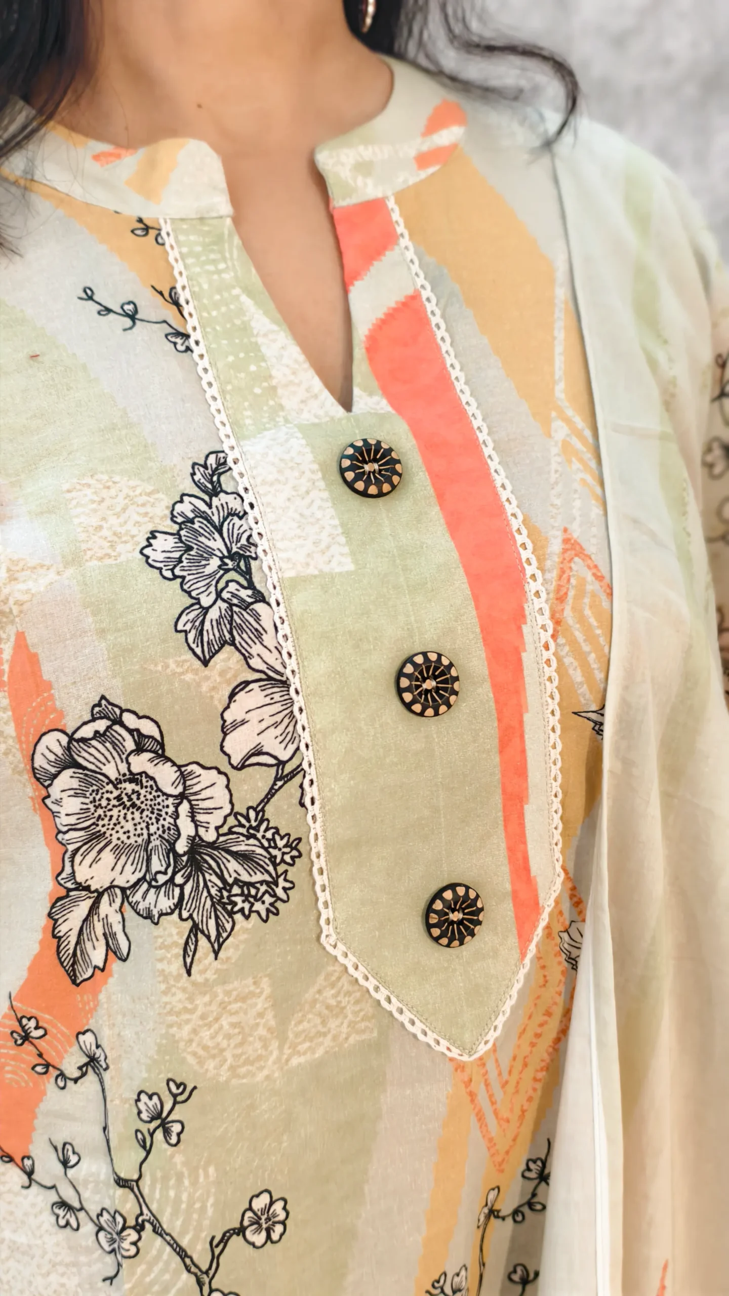 nine2five kurti dupatta set