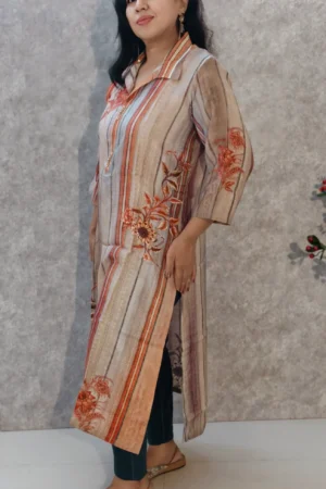 nine2five premium cotton wing collar kurti