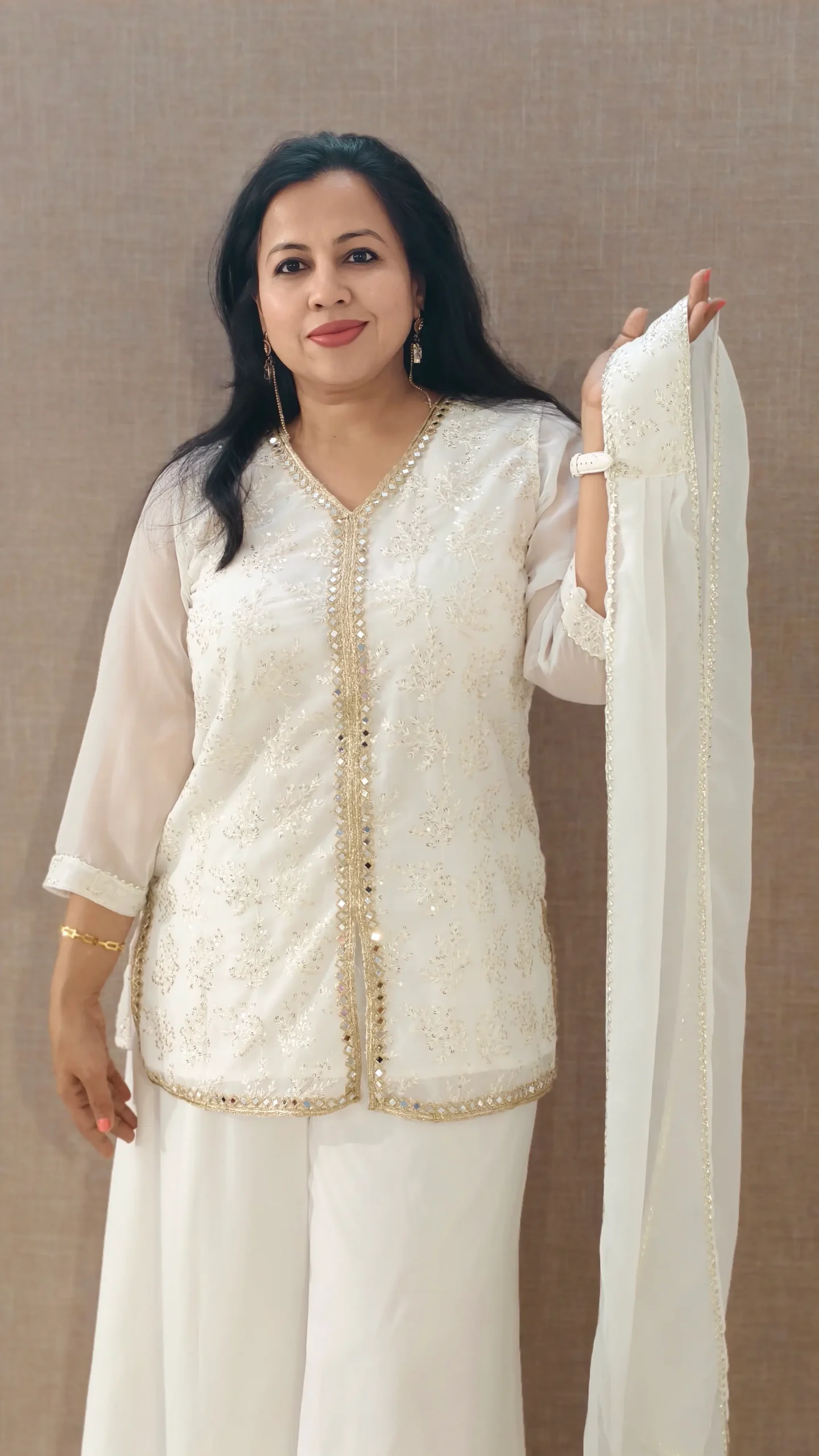 Nine2Five Brand – Elegant Georgette Ensemble