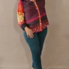 Nine2Five Multicolor Cotton Western Top with Full Sleeves & Cuff