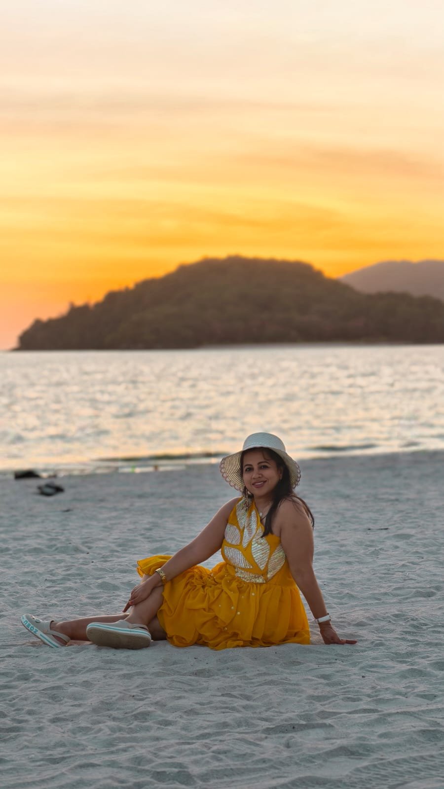yellow chiffon off-shoulder dress